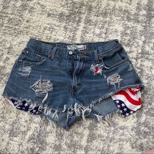 Customized Levi shorts